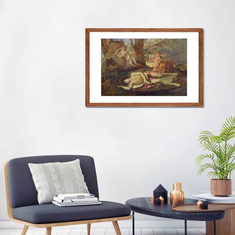 iCanvas "Echo and Narcissus " by Nicolas Poussin - Bed Bath & Beyond ...